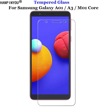 За Samsung Galaxy A01 / A3 / A03 / M01 сърцевина закалено стъкло 9H 2.5D Premium екран протектор филм