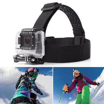 Издръжлива безопасна неплъзгаща се еластична каишка за глава GoPro Hero Спортна камера Действие Видеокамери Аксесоари за Gopro Hero 7 8 9