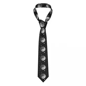 Класическа вратовръзка за мъже Копринени мъжки вратовръзки за сватбено тържество Бизнес вратовръзка за възрастни вратовръзка Случайни Ин Ян знак Пейсли вратовръзка
