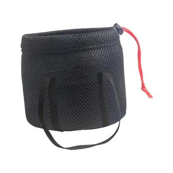Къмпинг саксия за съхранение чанта шнур трайни черни защитни сгъстяване прибори за носене чанта за лагер доставки плаж риболов барбекю