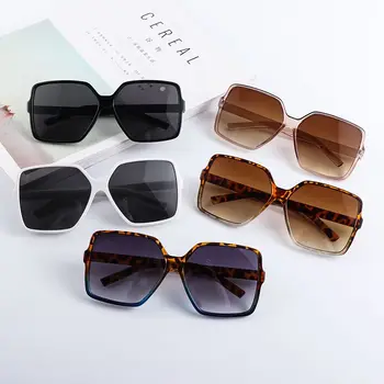 Луксозен плосък връх голяма рамка мода реколта квадратни слънчеви очила UV защита извънгабаритни слънчеви очила модни нюанси