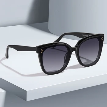 Луксозни мъжки поляризирани слънчеви очила за шофиране за мъже жени марка дизайнер мъжки черни пилотни слънчеви очила UV400 PS6604