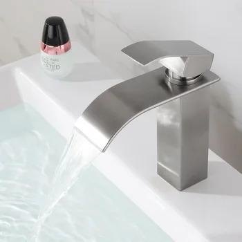 Мивка мивка за баня кранче топла и студена вода басейн смесване кранче мивка мивка кран кран площад водопад стил