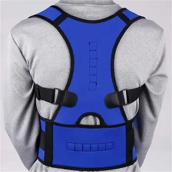 Мъже Защитете гърба Поза Правилна скоба Регулируема жилетка Опорна стойка за гърба Коректор на тялото на раменния колан M-XXL