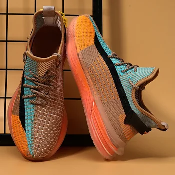 Нови обувки за бягане за мъже Спортни обувки за спортни тренировки на открито Неплъзгащи се износоустойчиви маратонки за мъже