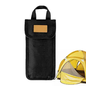 Палатка кол чанта водоустойчив палатка кол нокти чанта с дръжка палатка прът чанта за ковани стоманени палатка колчета Multi инструменти съхранение чанта притежателя