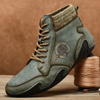 Плюс размер38-48 елегантен мъжки обувки дантела нагоре дизайнерски обувки за мъже маратонки мъжки случайни кожа шофиране обувки безплатна доставка