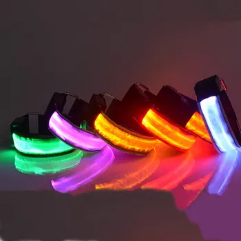 Поддръжка на китката LED отразяваща светлина Лента за рамо Предпазни колани за нощно бягане Колоездене маншет каишка китка гривни Нови