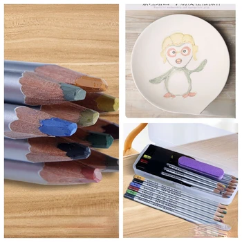 Професионален керамичен подглазурен цветен молив Детски инструмент за рисуване на керамика DIY студент ръчно рисувана празна писалка