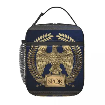 Римска империя злато царски орел изолирани обяд чанти термична чанта за многократна употреба преносим голяма пазарска чанта обяд кутия Bento торбичка офис на открито