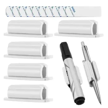 Самозалепваща се щипка за писалка Сменяем настолен монтаж за писалки Организация Аксесоари за писане Работници Удобни приспособления за маси