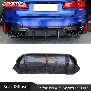 Сухи капаци за удължаване на дифузьора на устните от въглеродни влакна за BMW Серия 5 F90 M5 2017 2018 2019