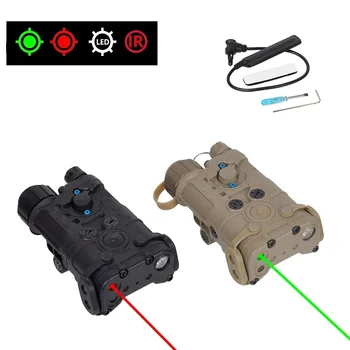 тактически NGAL L3 червен зелен лазерен зрителен обхват 20mm Picatinny Raill LED фенерче показалец IR PEQ ловна светлина Airsoft оръжия